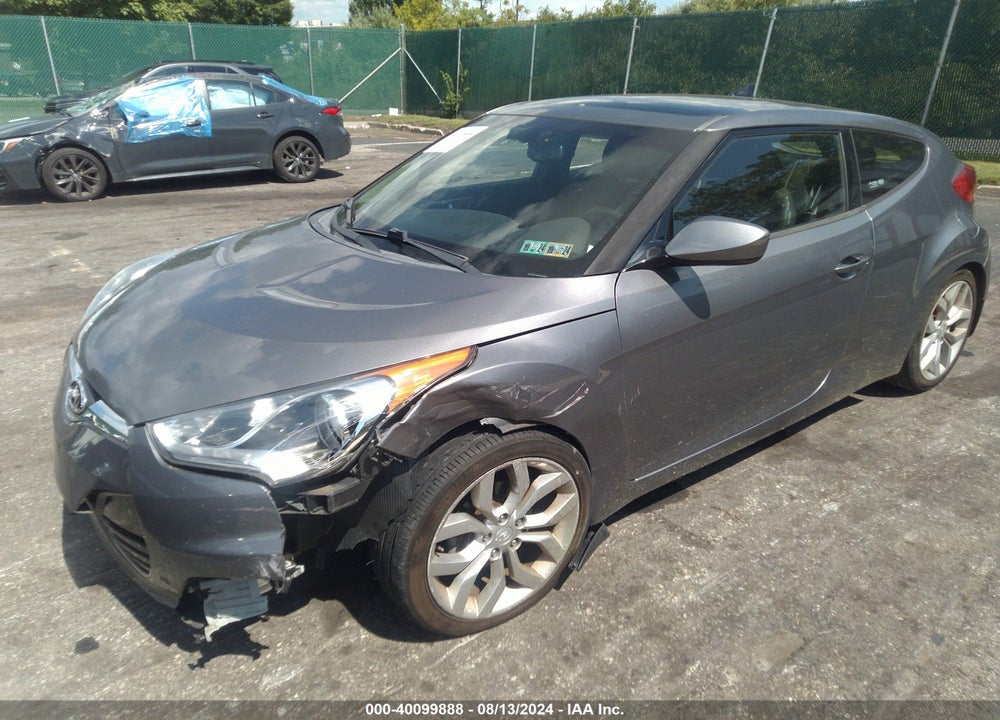 2013 HYUNDAI VELOSTER BASE W/BLACK VIN: KMHTC6AD8DU089951