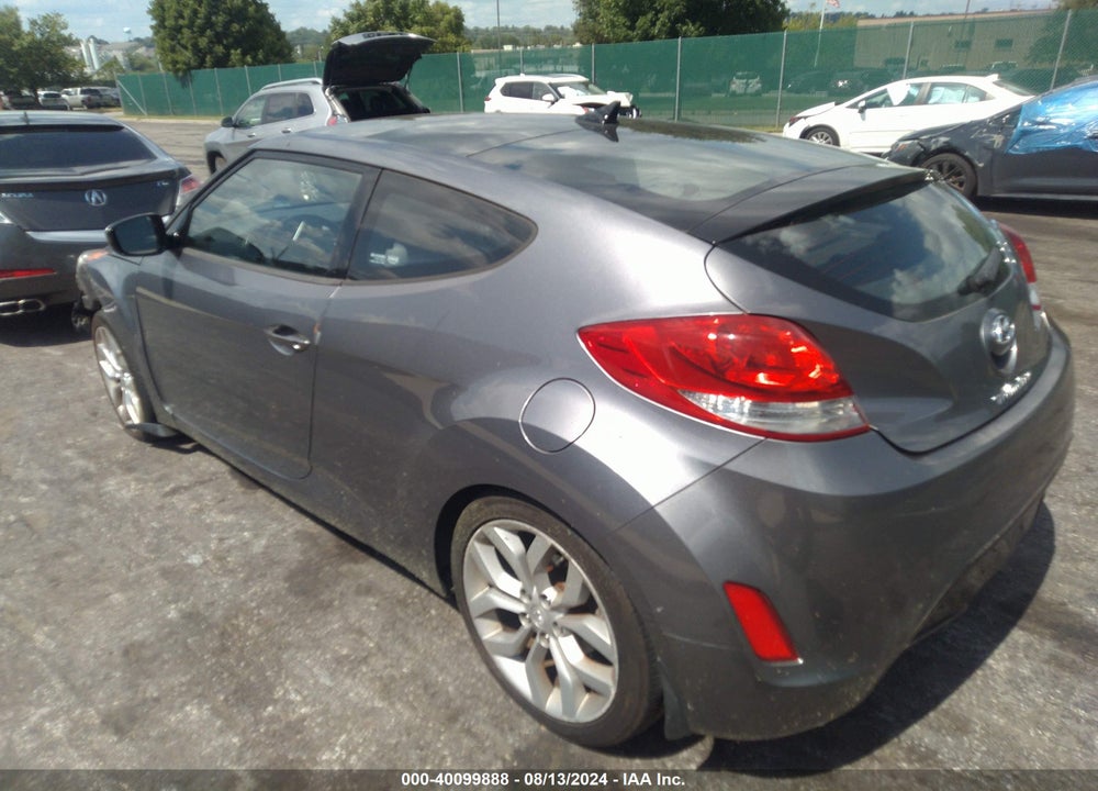 2013 HYUNDAI VELOSTER BASE W/BLACK VIN: KMHTC6AD8DU089951