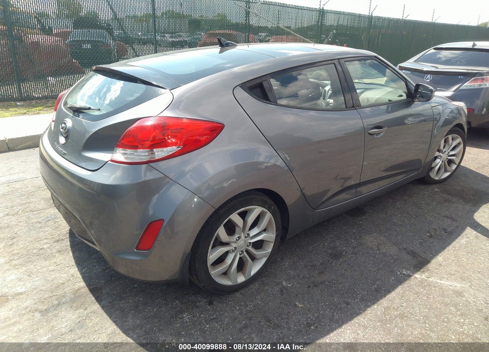 2013 HYUNDAI VELOSTER BASE W/BLACK VIN: KMHTC6AD8DU089951