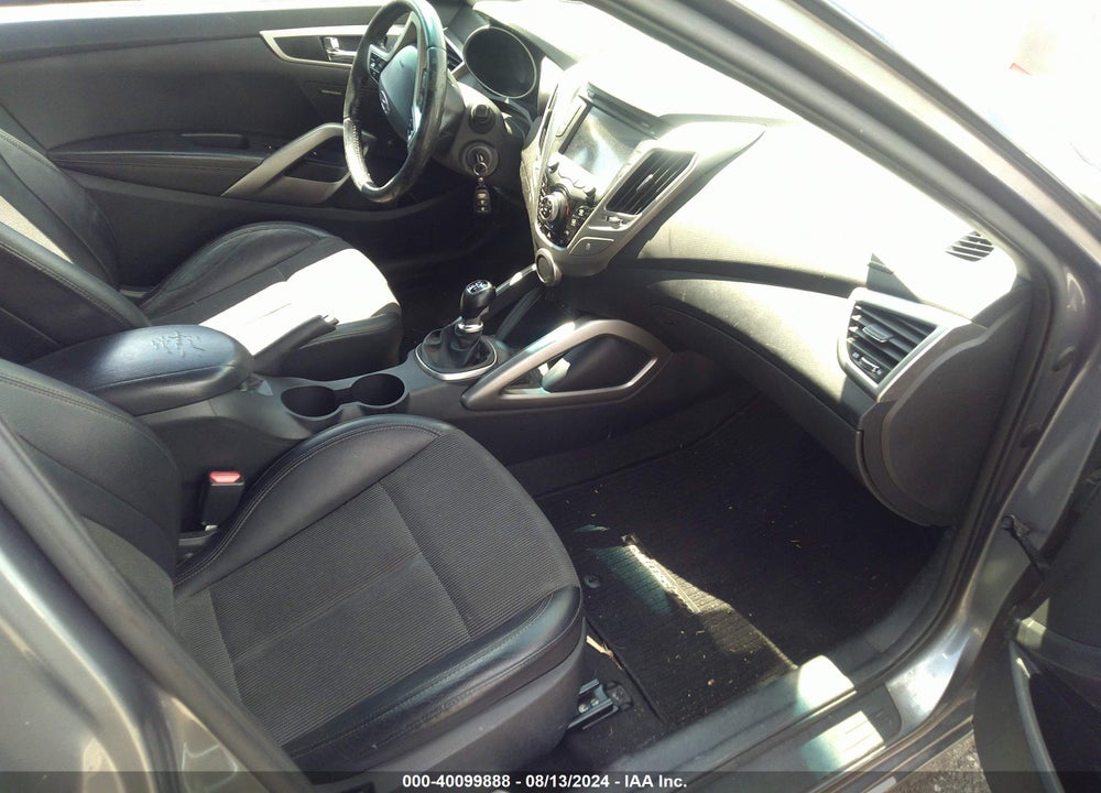 2013 HYUNDAI VELOSTER BASE W/BLACK VIN: KMHTC6AD8DU089951