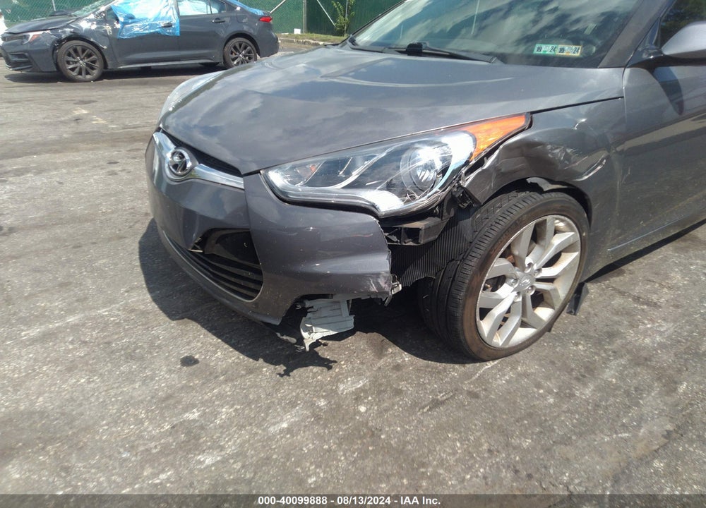 2013 HYUNDAI VELOSTER BASE W/BLACK VIN: KMHTC6AD8DU089951