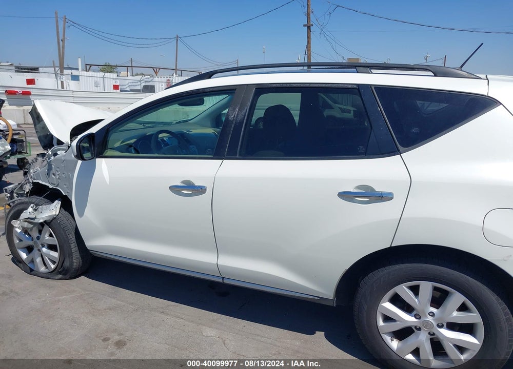2011 NISSAN MURANO SL VIN: JN8AZ1MU0BW051001