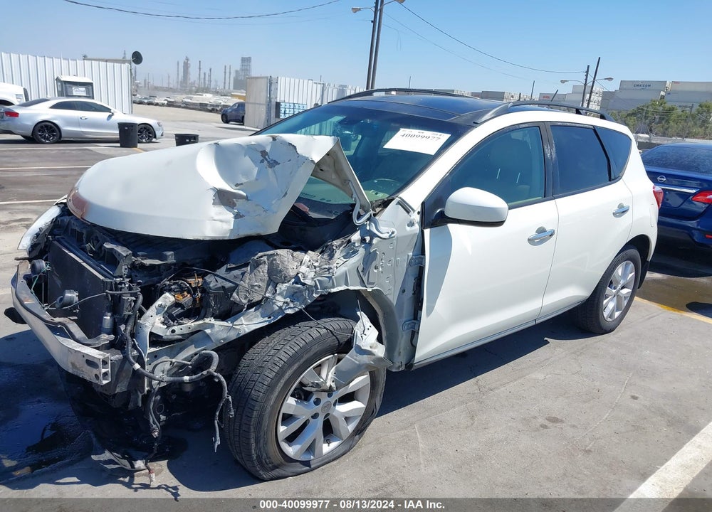 2011 NISSAN MURANO SL VIN: JN8AZ1MU0BW051001