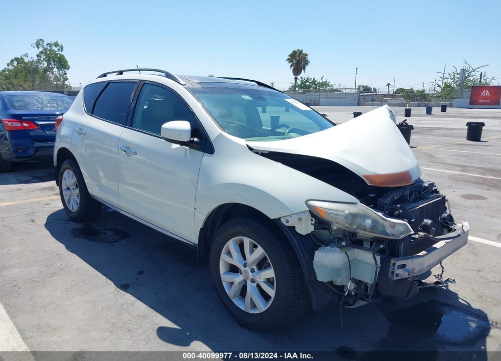 2011 NISSAN MURANO SL VIN: JN8AZ1MU0BW051001