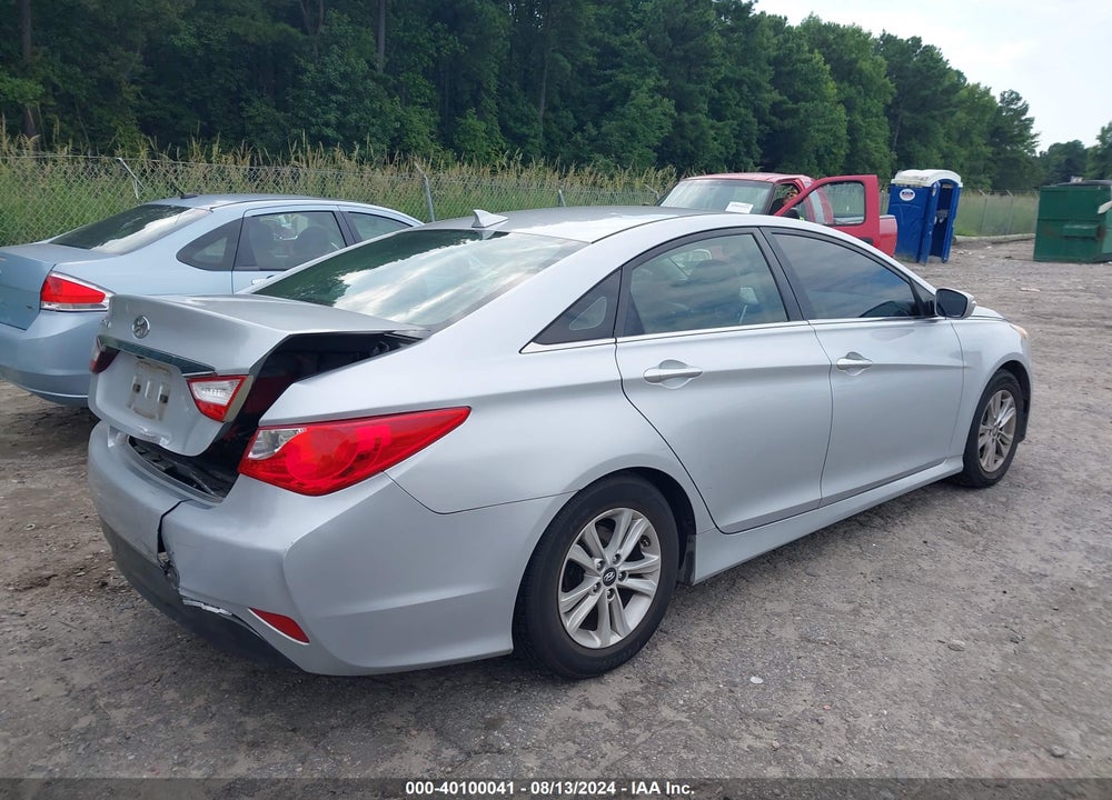 2014 HYUNDAI SONATA GLS VIN: 5NPEB4ACXEH831533