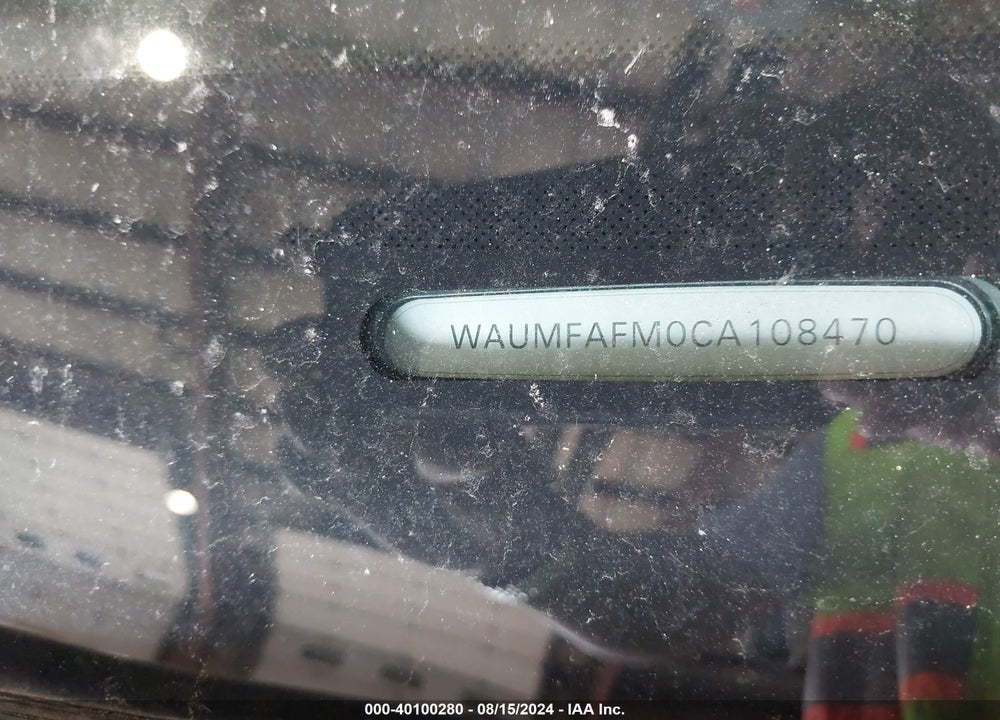 2012 AUDI A3 VIN: WAUMFAFM0CA108470