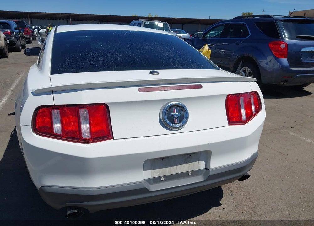 2012 FORD MUSTANG V6 PREMIUM VIN: 1ZVBP8AM7C5268178