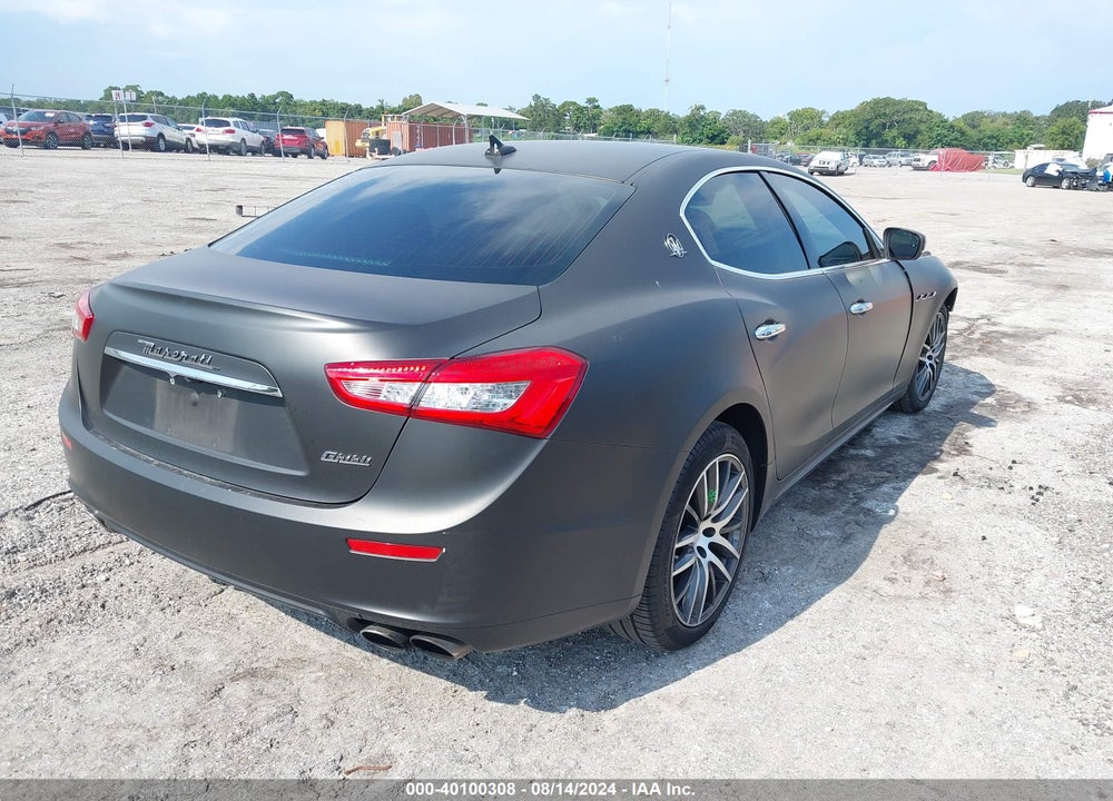 2017 MASERATI GHIBLI VIN: ZAM57XSA4H1230206