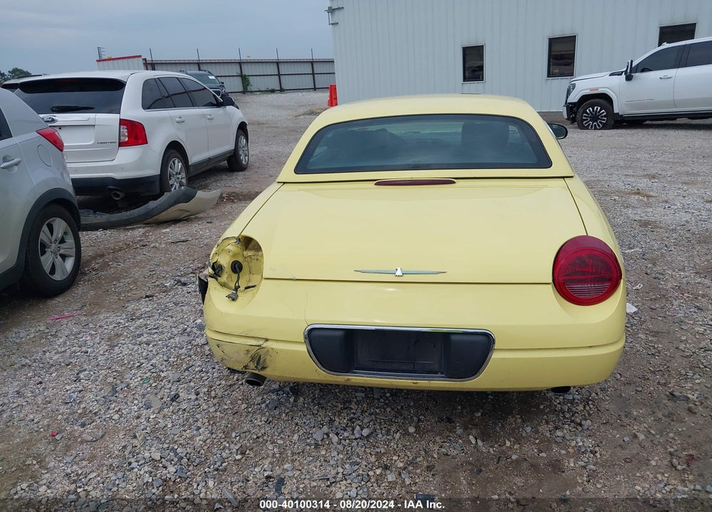 2002 FORD THUNDERBIRD VIN: 1FAHP60A72Y120530