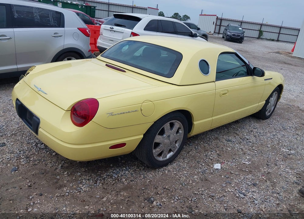 2002 FORD THUNDERBIRD VIN: 1FAHP60A72Y120530