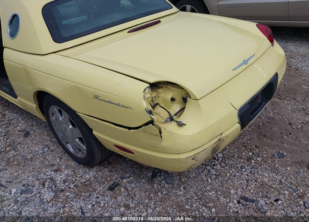 2002 FORD THUNDERBIRD VIN: 1FAHP60A72Y120530