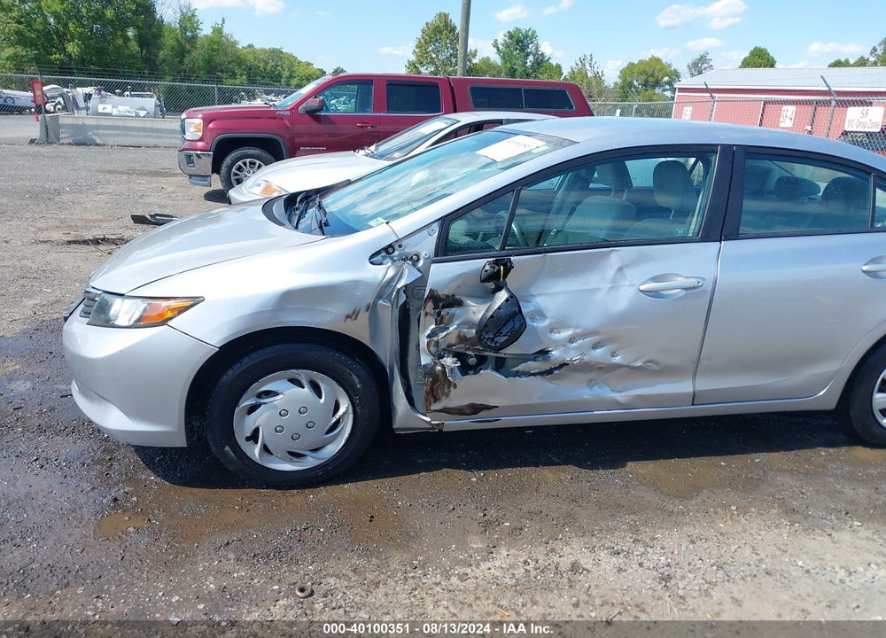 2012 HONDA CIVIC LX VIN: 2HGFB2F50CH309004