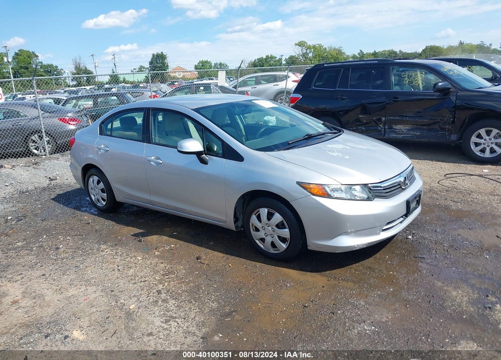 2012 HONDA CIVIC LX VIN: 2HGFB2F50CH309004