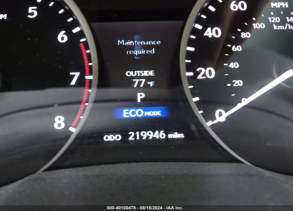 2013 LEXUS ES 350 VIN: JTHBK1GGXD2067452