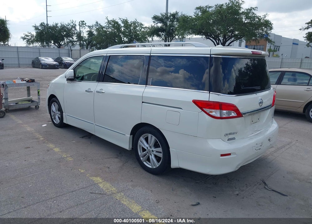 2013 NISSAN QUEST SL VIN: JN8AE2KPXD9070056