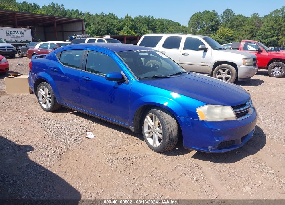 2012 DODGE AVENGER SXT VIN: 1C3CDZCB7CN253606