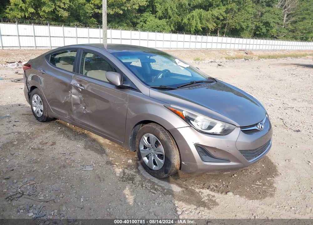 2016 HYUNDAI ELANTRA SE VIN: 5NPDH4AE3GH760805