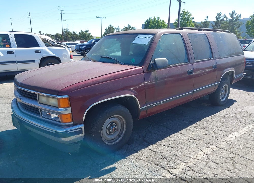 1999 CHEVROLET SUBURBAN 1500 LT VIN: 3GNEC16R5XG177827