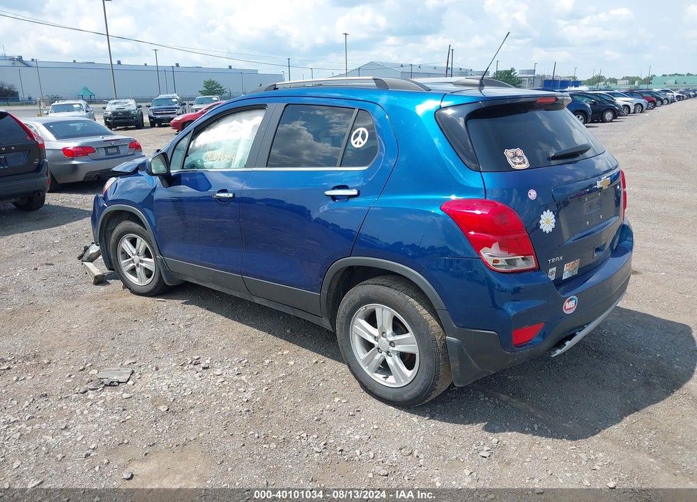 2019 CHEVROLET TRAX LT VIN: 3GNCJLSBXKL209334