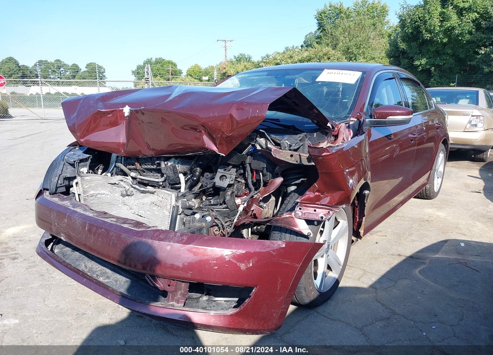 2013 VOLKSWAGEN PASSAT 2.5L SE VIN: 1VWBP7A39DC119642