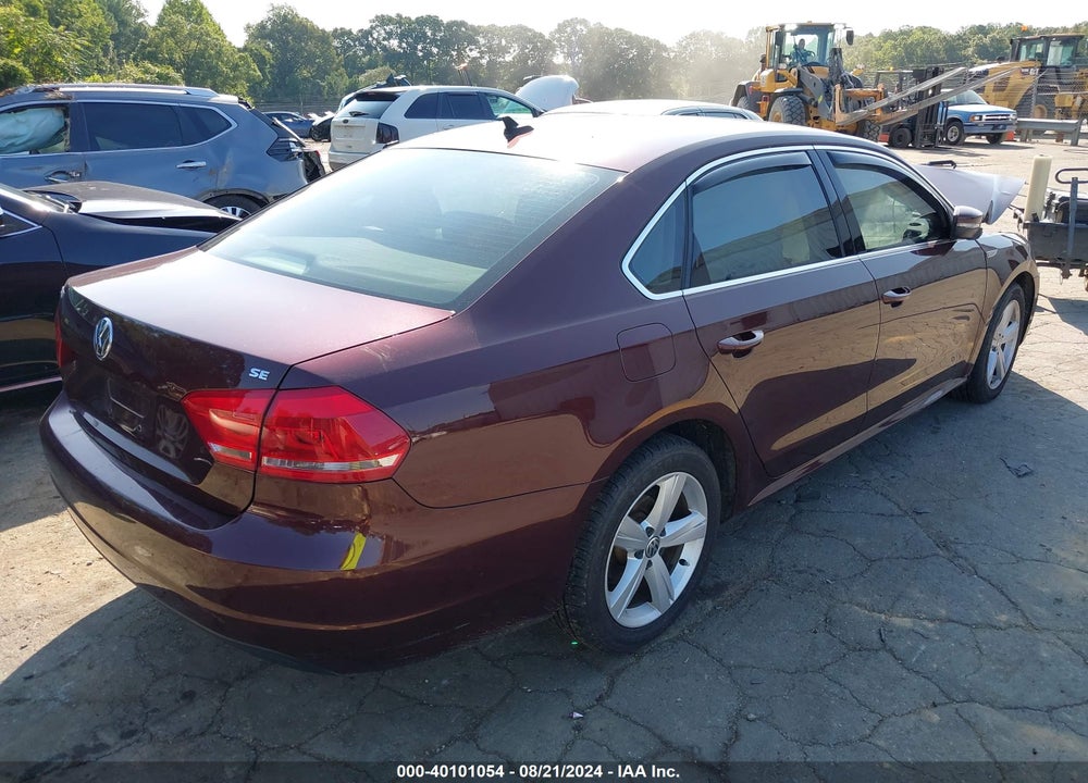 2013 VOLKSWAGEN PASSAT 2.5L SE VIN: 1VWBP7A39DC119642