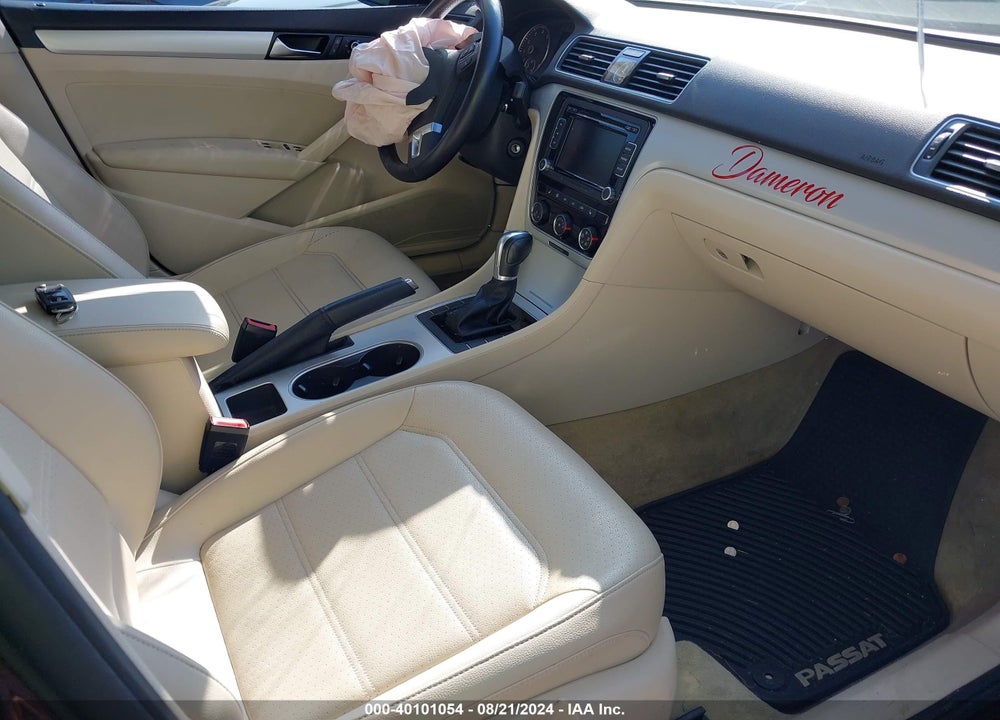 2013 VOLKSWAGEN PASSAT 2.5L SE VIN: 1VWBP7A39DC119642