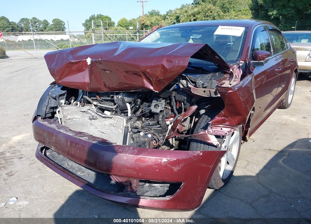 2013 VOLKSWAGEN PASSAT 2.5L SE VIN: 1VWBP7A39DC119642