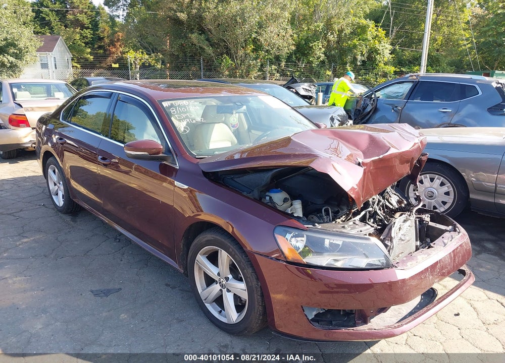 2013 VOLKSWAGEN PASSAT 2.5L SE VIN: 1VWBP7A39DC119642