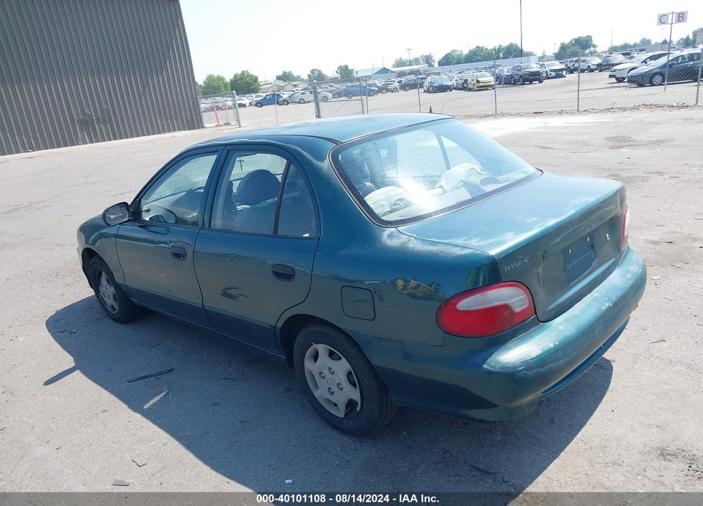 1998 HYUNDAI ACCENT GL VIN: KMHVF24N9WU441936