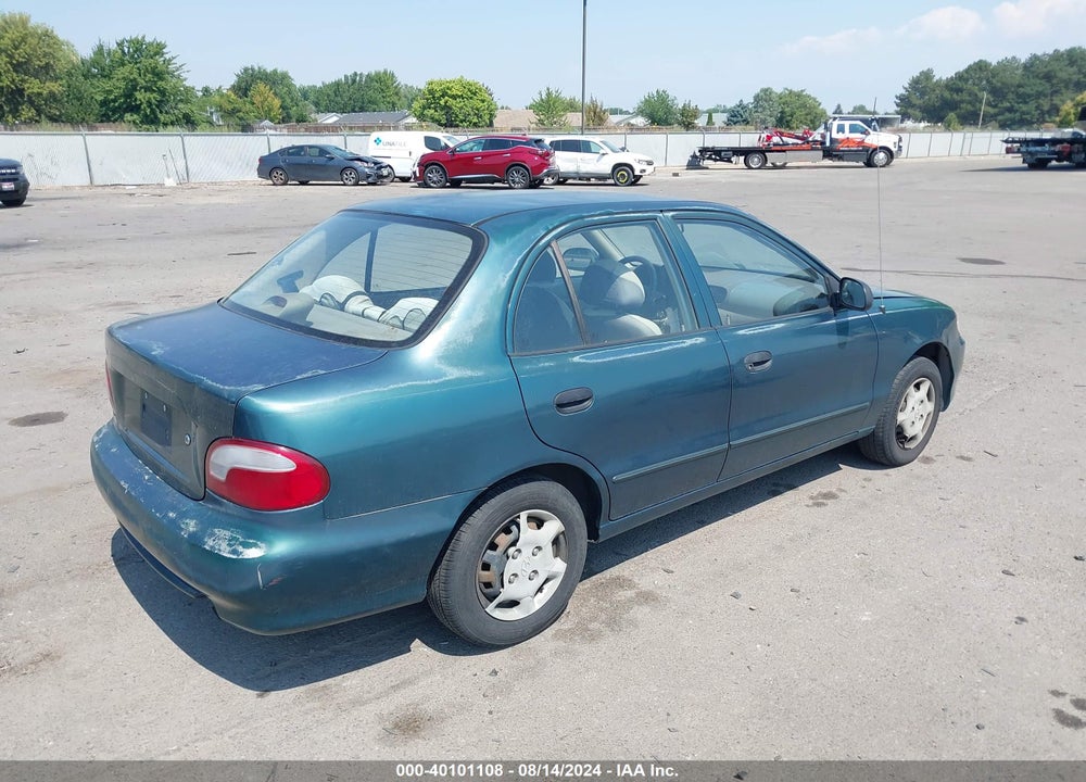 1998 HYUNDAI ACCENT GL VIN: KMHVF24N9WU441936
