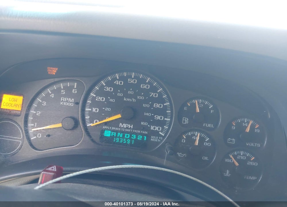 2001 CHEVROLET TAHOE LT VIN: 1GNEK13T41J170585