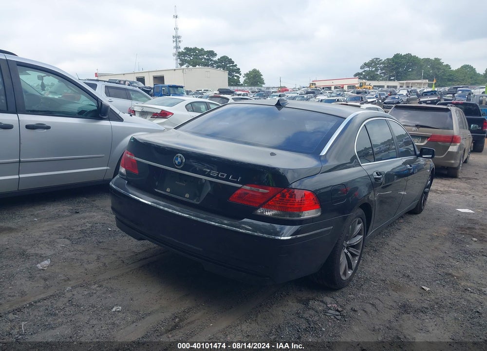2007 BMW 750LI VIN: WBAHN83587DT68811
