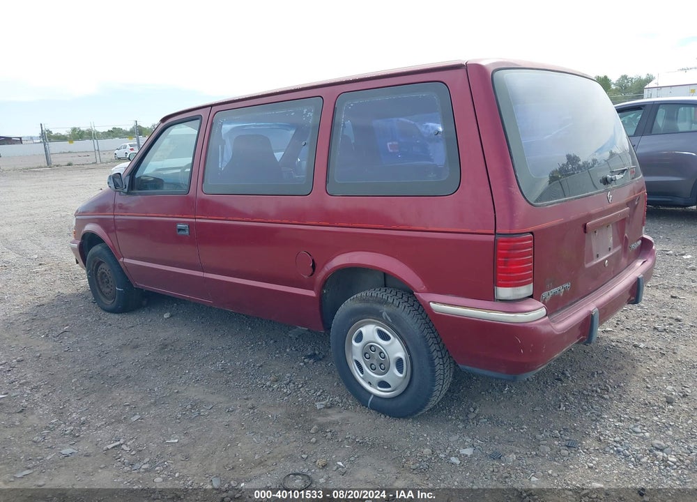 1991 PLYMOUTH VOYAGER VIN: 2P4GH25K6MR316894