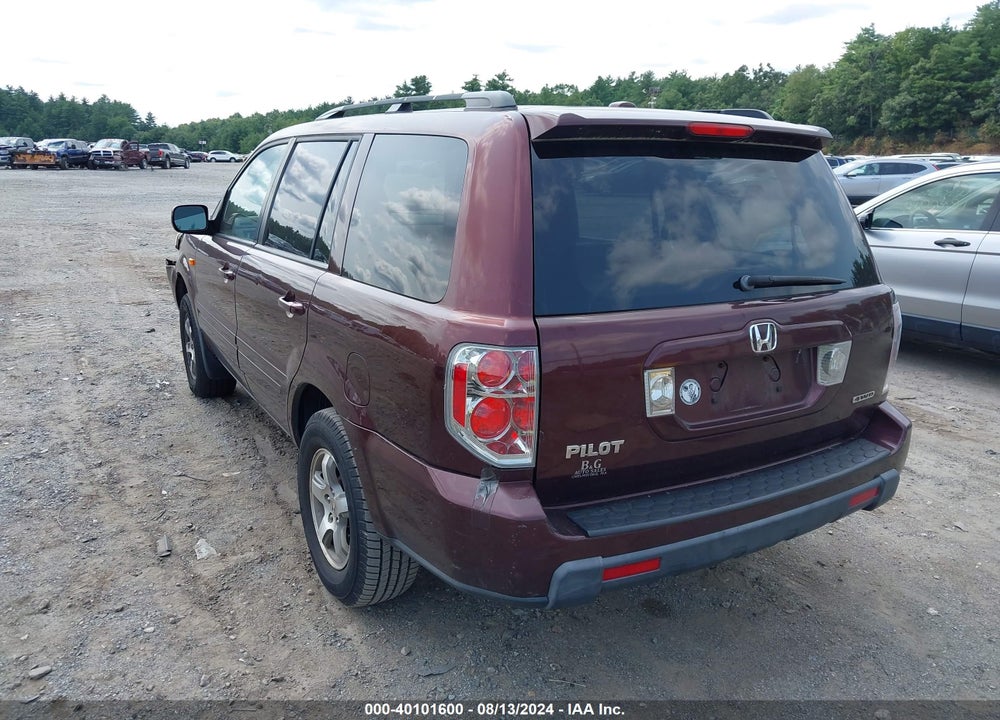 2008 HONDA PILOT EX-L VIN: 5FNYF18698B004013