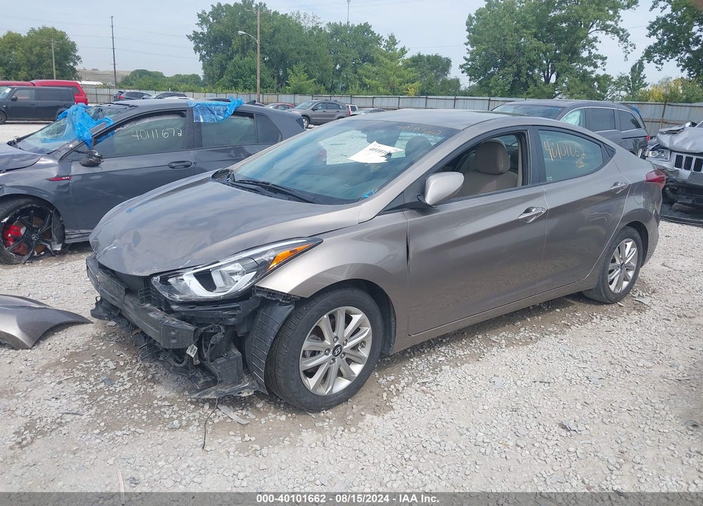 2015 HYUNDAI ELANTRA SE VIN: 5NPDH4AE0FH597898