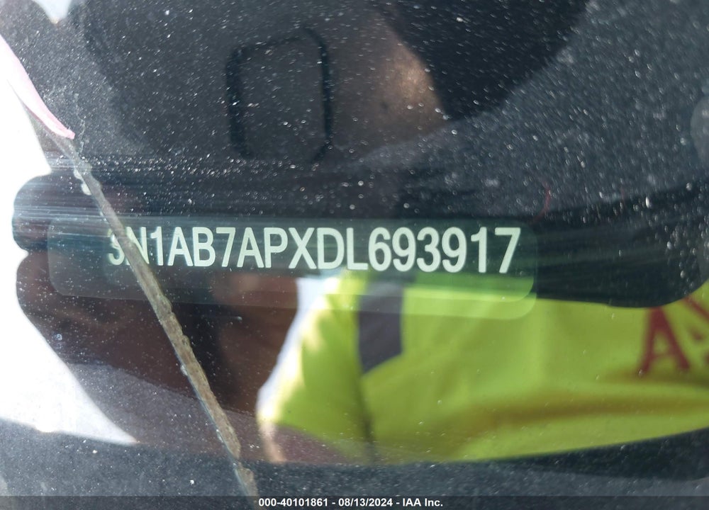 2013 NISSAN SENTRA SL VIN: 3N1AB7APXDL693917