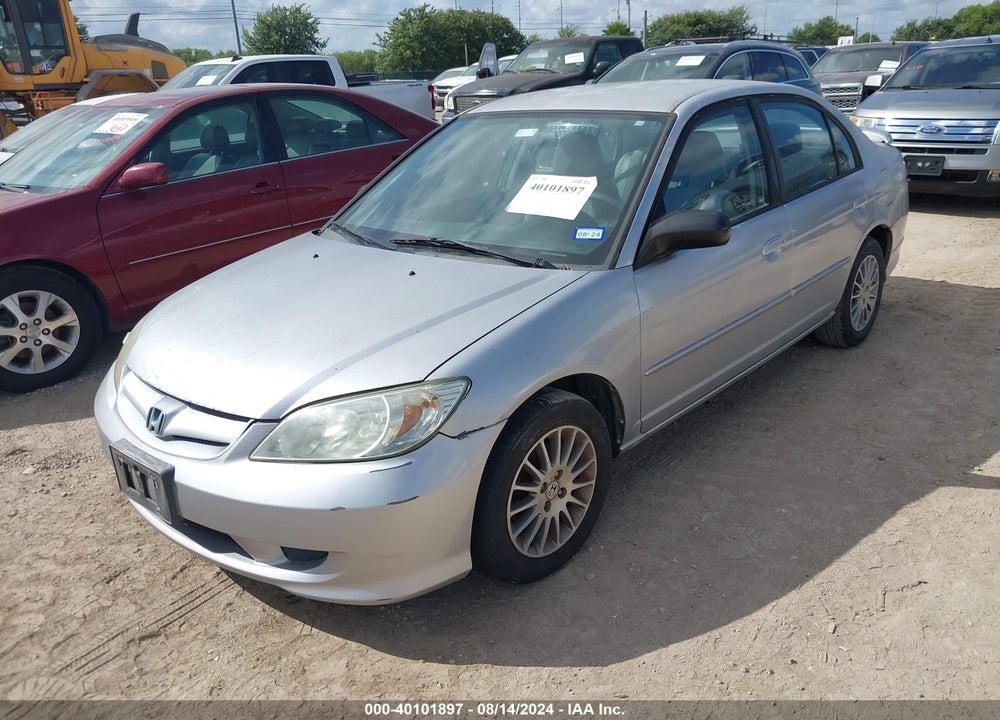 2005 HONDA CIVIC LX VIN: 2HGES16545H615518