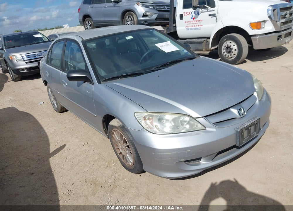 2005 HONDA CIVIC LX VIN: 2HGES16545H615518