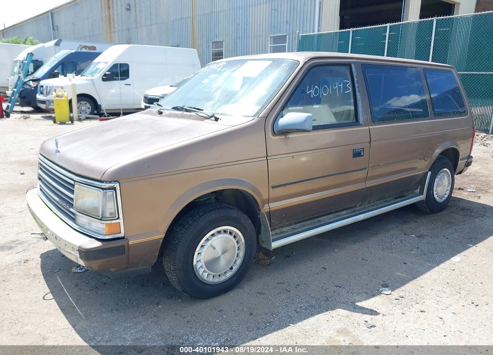 1989 PLYMOUTH VOYAGER SE VIN: 2P4FH45K8KR175220