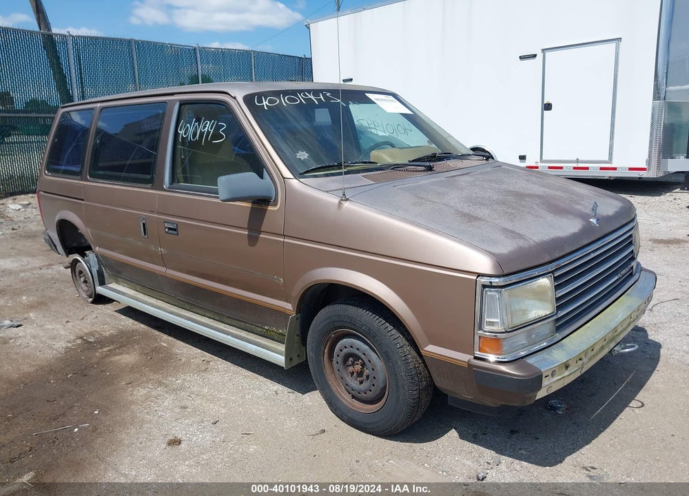 1989 PLYMOUTH VOYAGER SE VIN: 2P4FH45K8KR175220