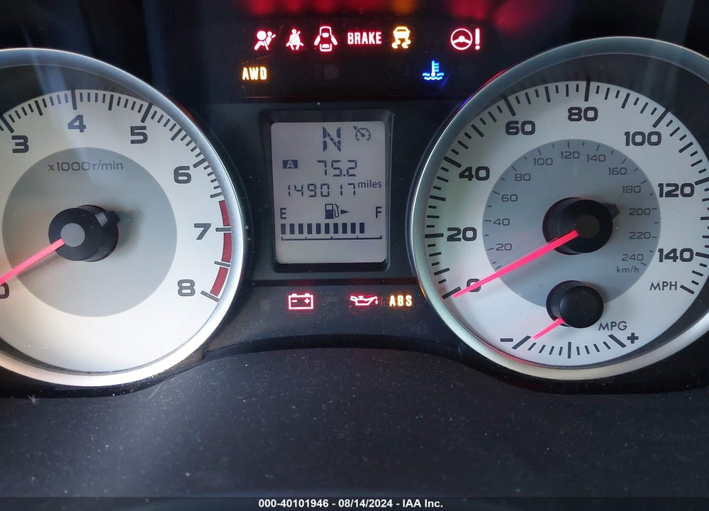 2014 SUBARU IMPREZA 2.0I PREMIUM VIN: JF1GPAC60E8230619