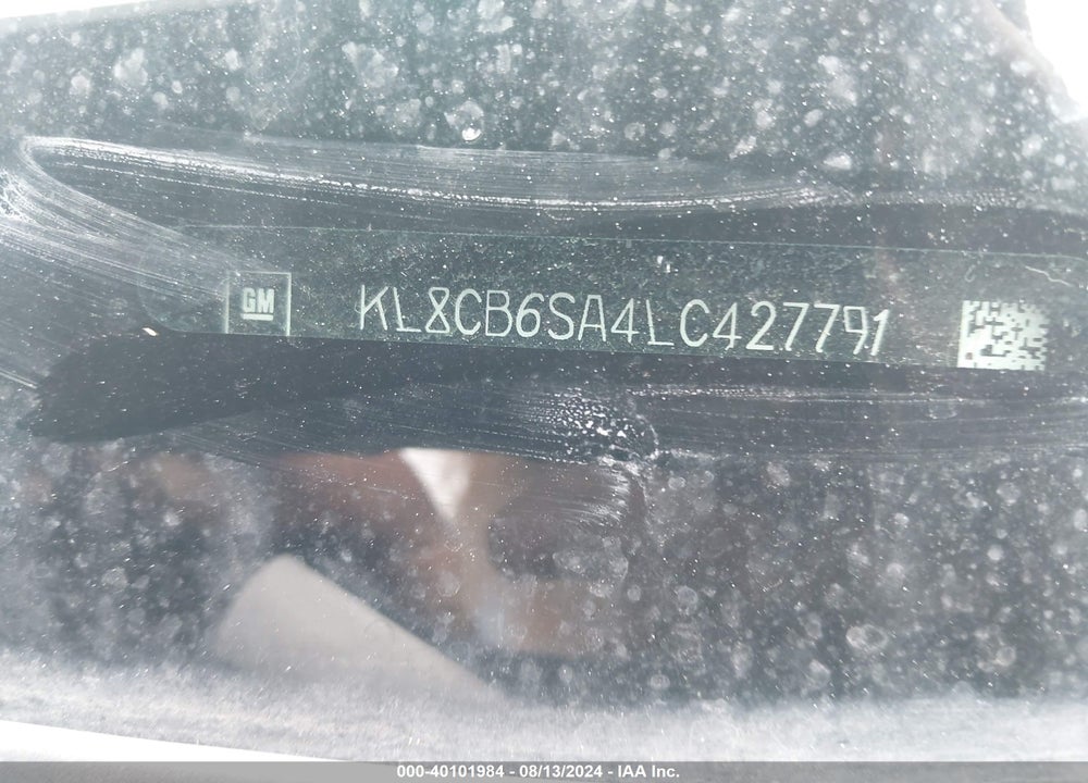 2020 CHEVROLET SPARK FWD LS AUTOMATIC VIN: KL8CB6SA4LC427791