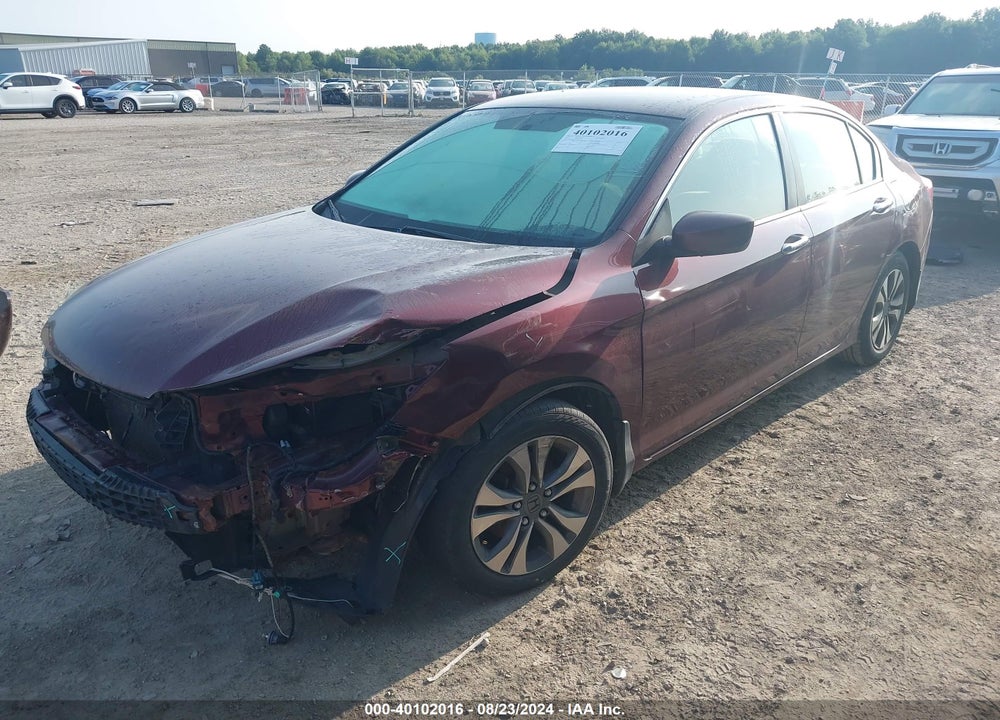 2013 HONDA ACCORD LX VIN: 1HGCR2F32DA081956
