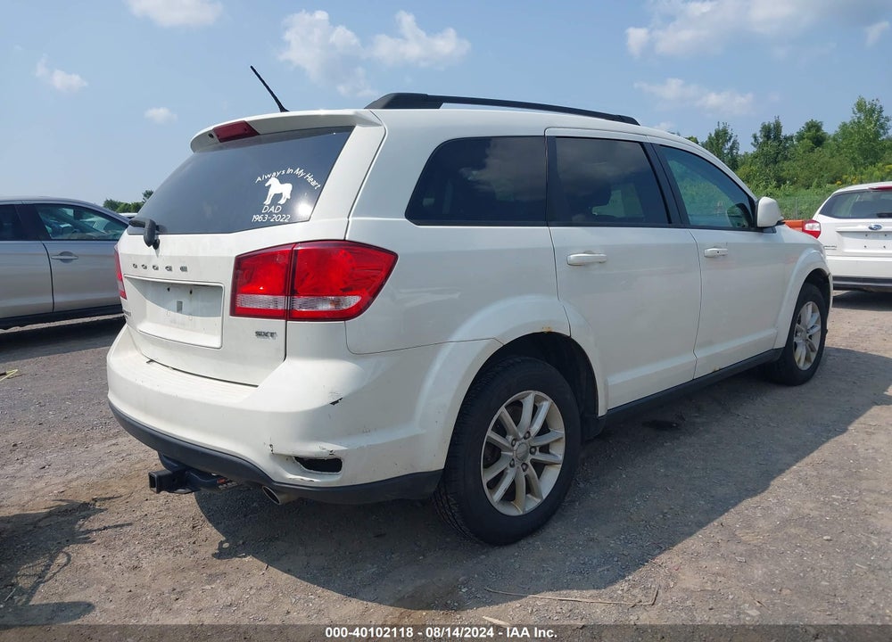 2015 DODGE JOURNEY SXT VIN: 3C4PDDBG4FT700961