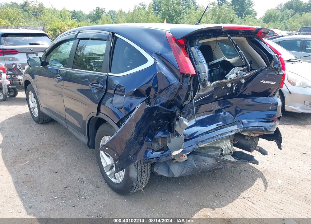 2015 HONDA CR-V EX VIN: 5J6RM4H53FL119410