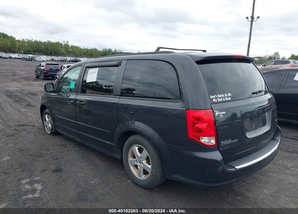 2012 DODGE GRAND CARAVAN SXT VIN: 2C4RDGCG2CR295383