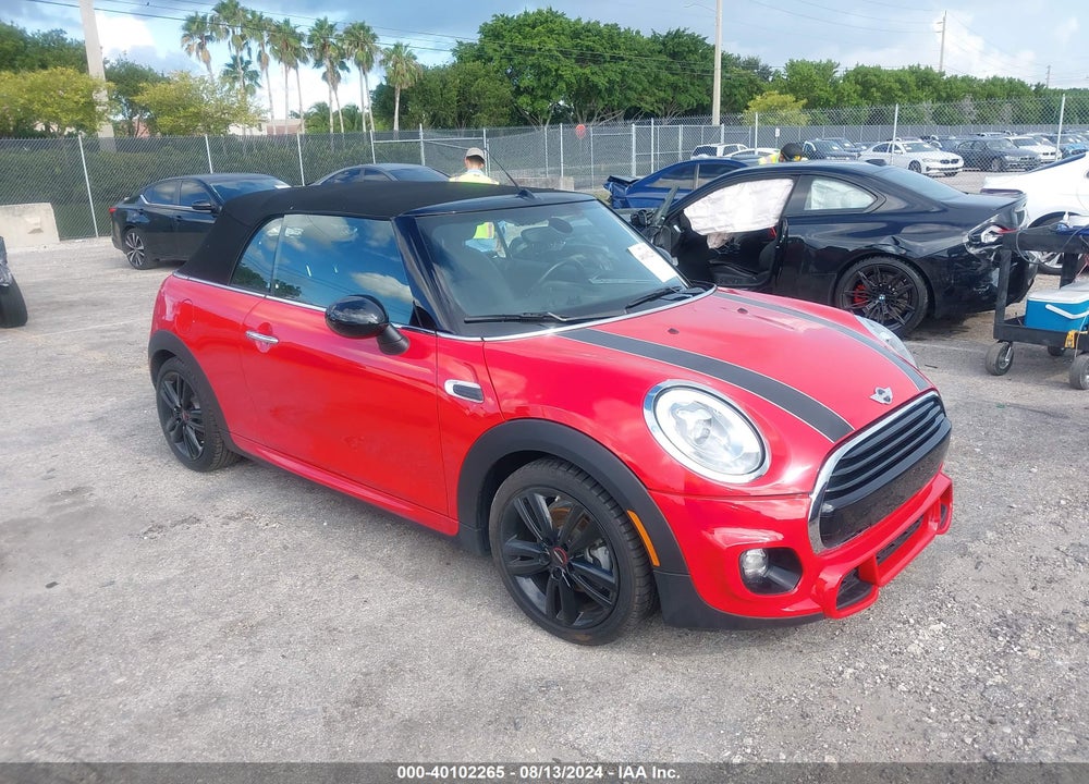 2018 MINI CONVERTIBLE COOPER VIN: WMWWG5C52J3D01301