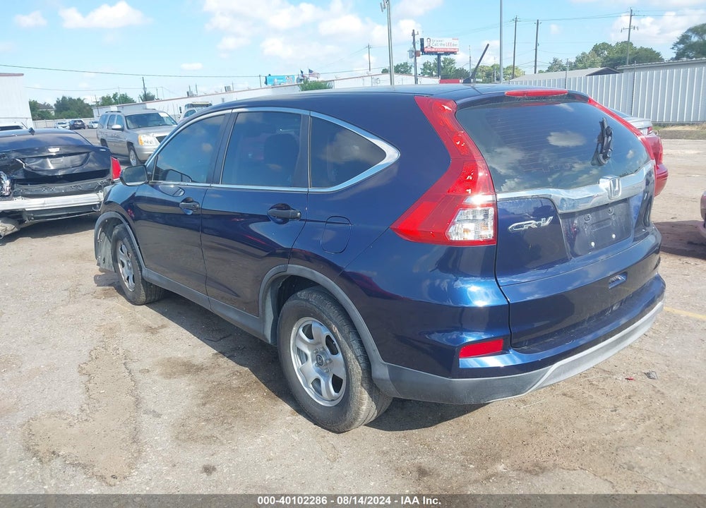 2015 HONDA CR-V LX VIN: 3CZRM3H38FG712010