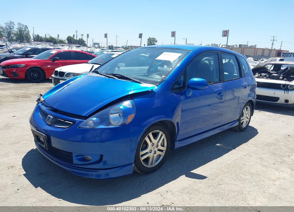 2007 HONDA FIT VIN: JHMGD38647S011447