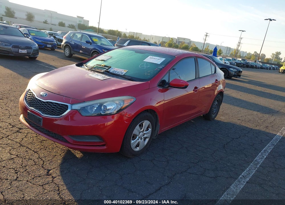 2016 KIA FORTE LX VIN: KNAFK4A62G5579632